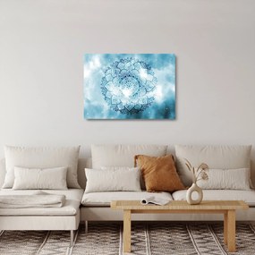 Sklenený obraz - Nebeská mandala (70x50 cm)