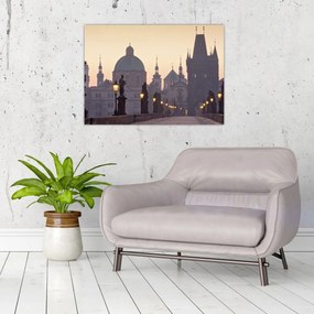 Sklenený obraz - Karlov most (70x50 cm)
