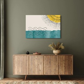 Obraz - Abstraktná maľba pláže N⁰1 (90x60 cm)
