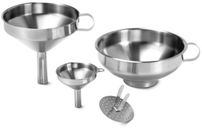 Súprava lievikov z ušľachtilej ocele