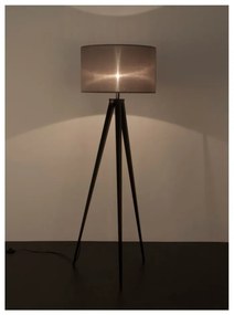 Čierno-sivá stojacia lampa Zuiver Tripod