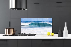 Sklenený obklad Do kuchyne More vlna voda oceán 125x50 cm