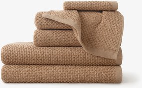 Goldea bavlnený froté uterák / osuška micro pure - škoricový 70 x 140 cm