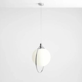 PENDANT AURA WHITE | Minimalistická biela lampa na strop Farba: Čierna