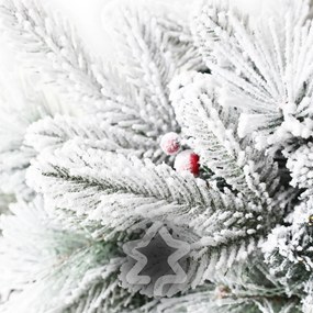 Vianočný veniec Zasnežený 50 LED 60 cm