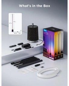 Govee - LED Stojacia lampa s reproduktorom Pro RGBICWW Wi-Fi + DO