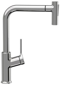Invena Farsala, vysoká drezová batéria s 2-funkčnou výsuvnou výlevkou h-369, chrómová, INV-BZ-40-L01-S