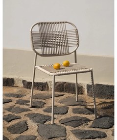 Béžová kovová záhradná stolička Talaier – Kave Home