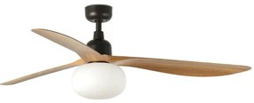 FARO 34360WT-11L – Stropný ventilátor OUTWOOD L, 1× E27 (max. 15 W), hnedá/čierna, priemer 150 cm, WT, IP44, s diaľkovým ovládaním