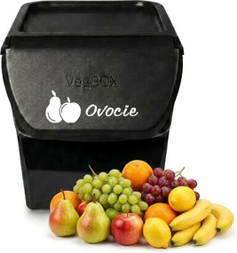 VILDE Úložný box na zemiaky a cibuľu s vetraním, VEGBOX sivý (14l - 10kg zemiakov)