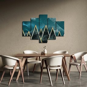 Obraz - Spln nad zlatými horami (150x105 cm)