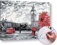 Maľovanie podľa čísel LONDÝNSKE DOJMY  – stredná náročnosť
