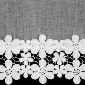 ZÁCLONA NA KRÚŽKOCH KAJA 350X145 CM CM BIELA