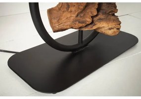 Stojaca lampa 40398 Elements 147cm Čierna Drevo Acacia  - Komfort-nábytok
