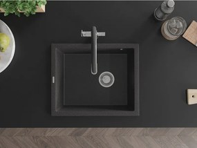 Mexen Pedro - drez granitový 56,0x46,0cm, 1-komorový, čierna-škvrny, 6508561000-76