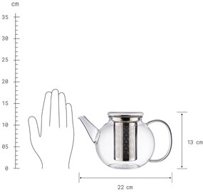 TEA TIME Kanvica na čaj 1,2 l