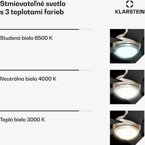 Klarstein Bolero stropný ventilátor so svetlom | 132 cm | 35 W | Tichá prevádzka | Drevo