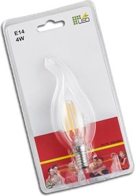 Teplá biela žiarovka E14, 4 W Windstorkerze – Trio