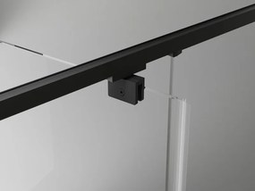 Mexen Exo-BR sklopná sprchová kabína 100 x 100 cm, priehľadná, čierna - 8181-100-100-70-00