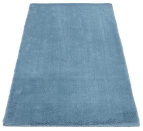 Dekorstudio Kožušinový koberec do kúpeľne TOPIA mats - modrý Rozmer koberca: 120x170cm
