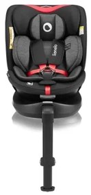 Lionelo - Autosedačka so základňou otočná NAVY i-Size 40-150 cm čierna/červená