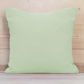 Biante Mušelínová obliečka na vankúš MSN-067 Pastelovo pistáciová 50 x 60 cm