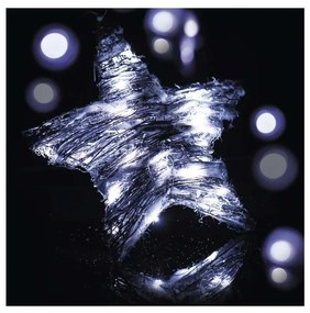 Vianočné dekorácie vnútorné IP20 STAR 30xLED/3W/4,5V