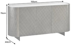 Dizajnová komoda Wilhelmina 150 cm bronzová