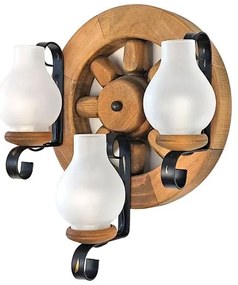 Brilagi - Nástenné svietidlo ROATA APLICA 3xE14/40W/230V buk