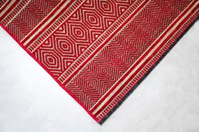 BE Koberec Saran G001 RED – červený obdĺžnikový Rozmer: 60x100 cm