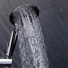 Plastová sprchová súprava v matne striebornej farbe s ručnou sprchou 70 cm Hydro – douceur d'intérieur