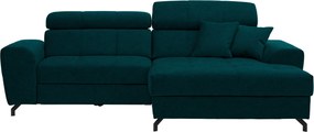 XXXLutz ROHOVÁ SEDAČKA, textil, petrolejová Carryhome - Sedačky - 000812004411