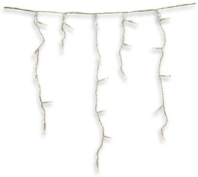 Vianočná LED reťaz dážď 10 m 400 diód | studená biela