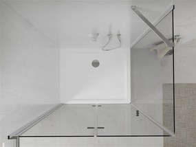 Mexen Lima sprchovací kút 120x100cm, 6mm sklo, chrómový profil - číre sklo + Slim sprchová vanička - 856-120-100-00-00-4010