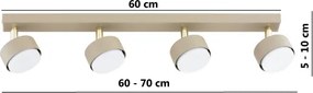 Brilagi - LED RGB stmievateľné bodové svietidlo MONO 4xGX53/14W/230V Wi-Fi Tuya béžové