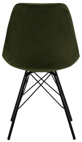 Tmavozelená jedálenská stolička Eris - Actona