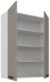 Horná kuchynská skrinka Lucid 80 G-108 2F (korpus: biela + front: mdf claygrey). Vlastná spoľahlivá doprava až k Vám domov. 1134666