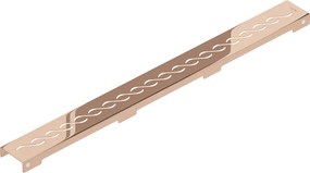 Mexen Flat, krytka na lineárny podlahový žľab M18 50 cm, ružové zlato, 1623050