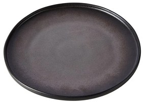 Muubs Plytký tanier CETO P.27,5cm čierno-hnedý