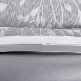 INTERMEDIC SK Posteľná bielizeň BOSTON – žakár/satén, 140x200 + 70x90 cm, svetlosivá