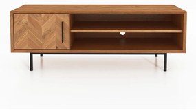 TV stolík z dubového dreva v prírodnej farbe 144x50 cm Abies - The Beds