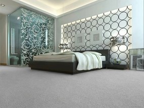 ITC, Koberec metráž Velveti 6905, na mieru, šíře 4m, šedá, twinback (filc+juta), obchodné priestory