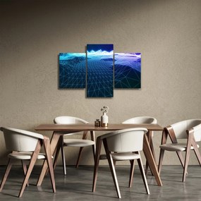 Obraz - Hory v počítačovom modeli (90x60 cm)
