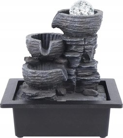Stolová vodná fontána kaskáda S Vodopádom Relaxačná Dekorácia