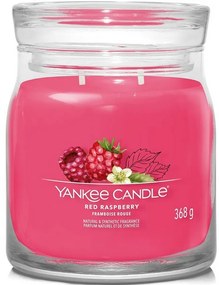 Yankee Candle Signature sviečka s vôňou červenýchmalín, stredná, 368 g, M