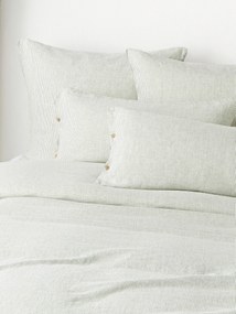 Ľanová obliečka na paplón's vypraným vzhľadom a's jemnými pruhmi Rinna