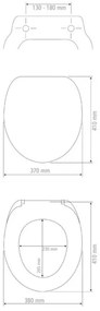 WENKO 20077100-WC sedež PRIMA 37x41 cm črna/srebrna