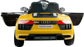 LEAN CARS Audi R8 Spyder Batéria Auto žltá