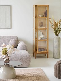 Vitrína v prírodnej farbe 47x180x40 cm Zamora – House Nordic