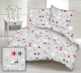 INTERMEDIC SK Obliečka Christmas Star Grey  40x40cm